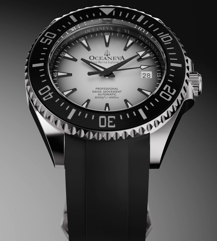 Oceaneva Deep Marine Explorer VI 6000M - White Titanium Automatic 6000m/WhiteBur