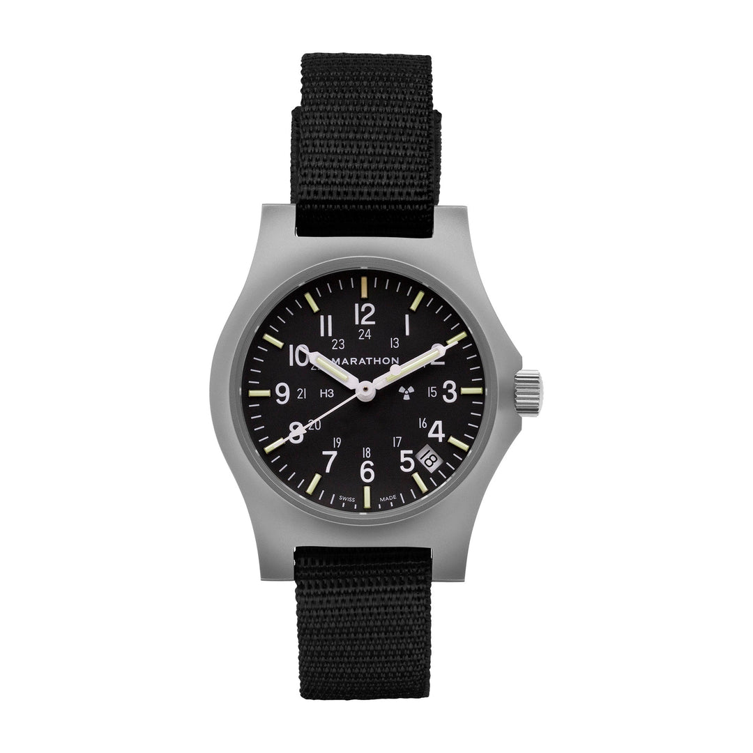 General Purpose Quartz with Date Black NGM/Nylon Matte Black Dial