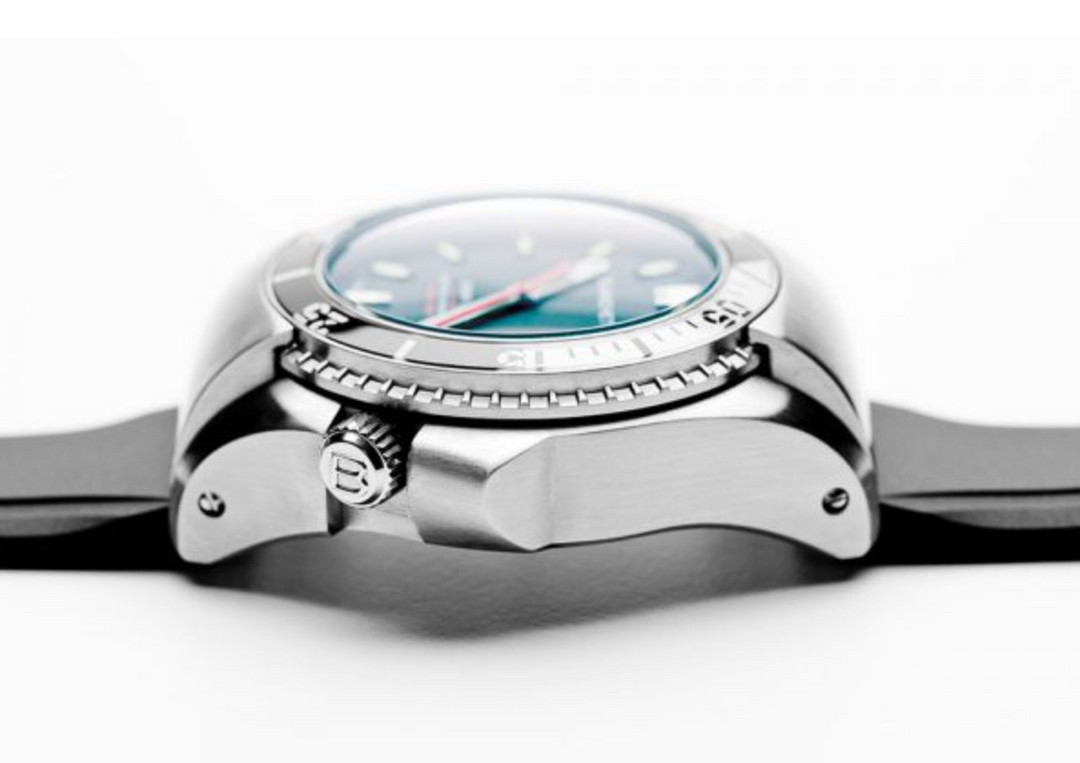 Deep Dive with COSC Stainless Steel - Black Arabic | Black Dial