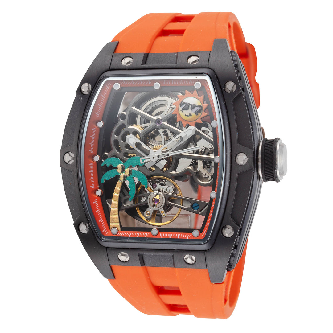 S1 Rally 42mm / Black / Orange | Black Dial