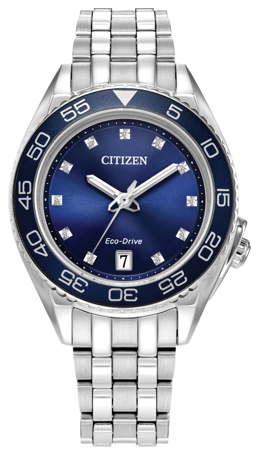 Carson 35mm / Blue / Silver Blue Dial