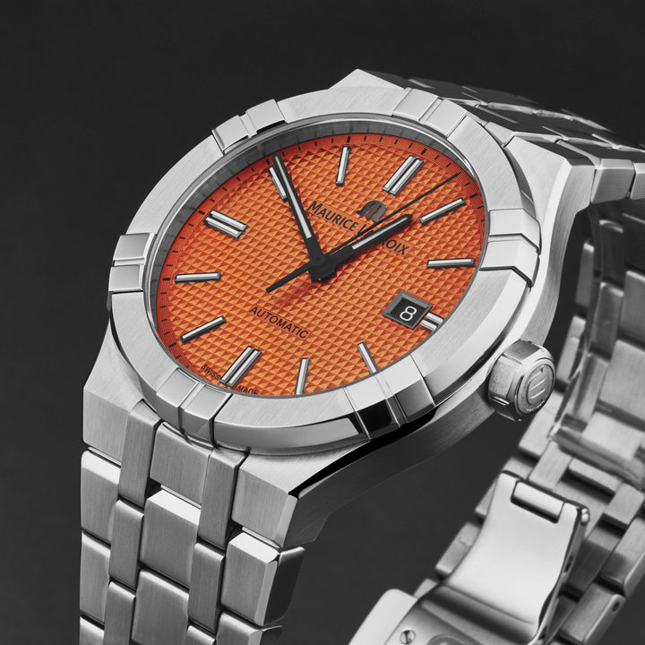 Aikon AI6008SS00F530E / Orange | Orange Dial