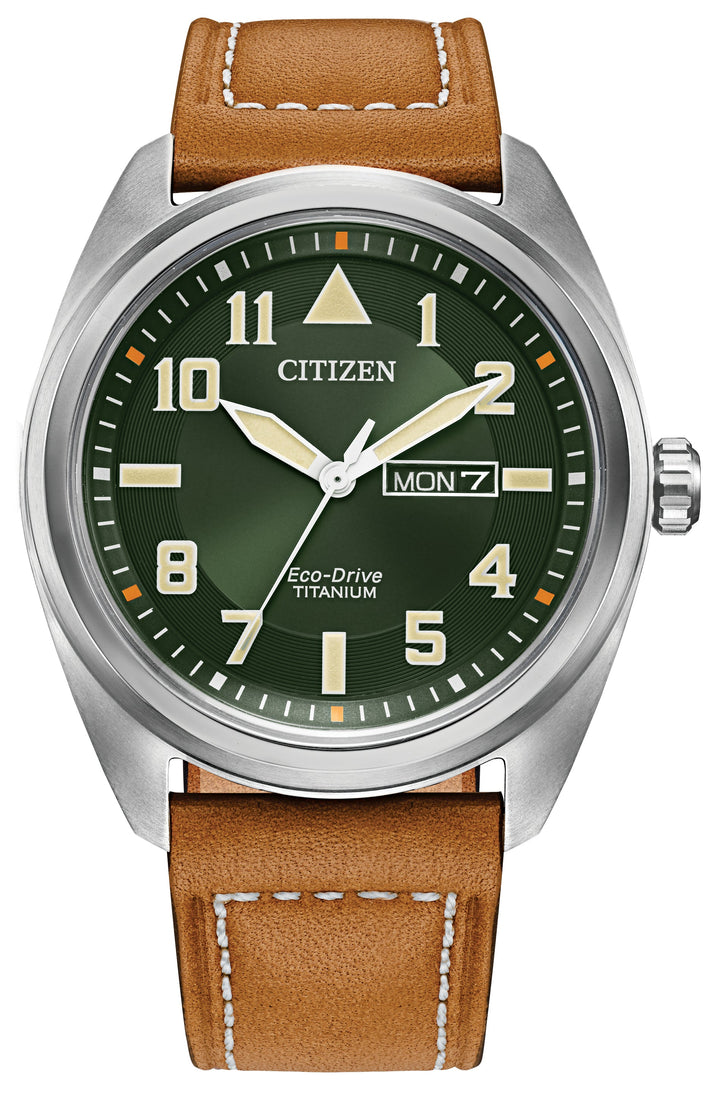 Garrison Green / Titanium | Green Dial
