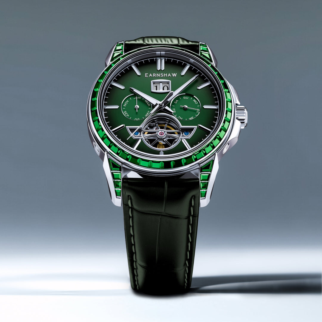 Nobility Nawab Grand Date Calendar Open Heart Automatic Limited Edition Green / 