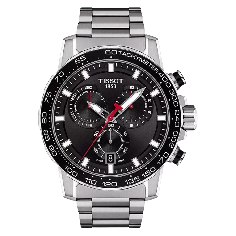 Supersport Chrono Black / Stainless Steel Black Dial