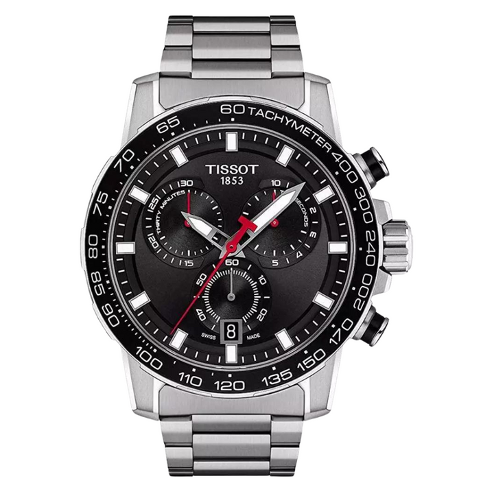 Supersport Chrono Black / Stainless Steel Black Dial