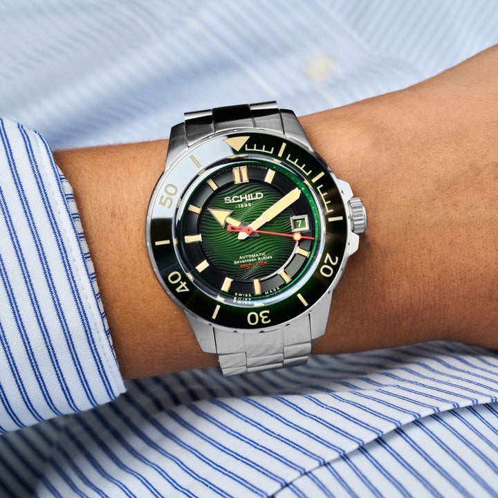 Hermann Swiss Automatic Limited Edition Green / Stainless Steel | Green Dial