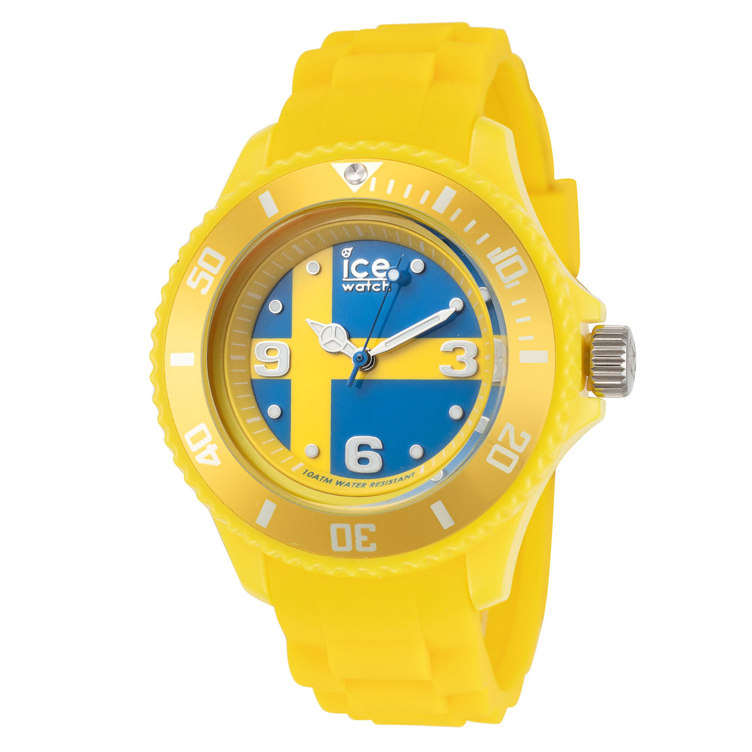 Ice-World 40mm / Blue and Yellow / Yellow | Blue and Yellow Dial