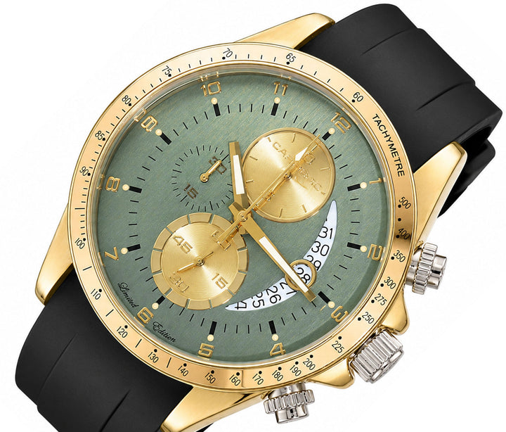 Winner Circle Teal Green- Gold / Black Green Dial