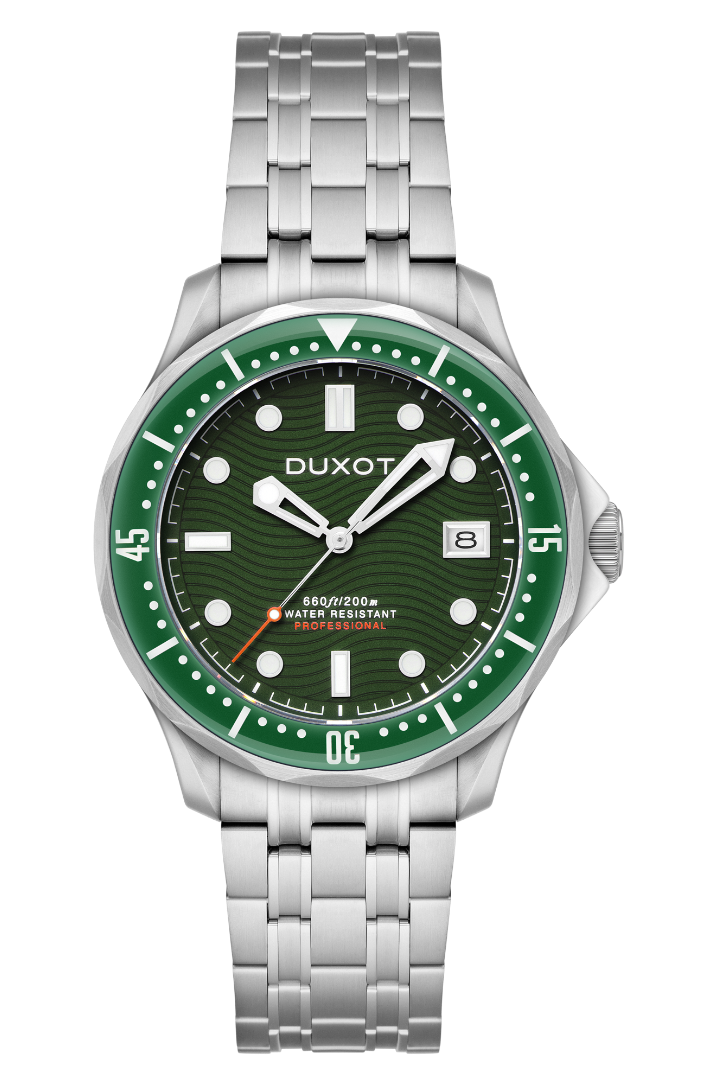Henri Diver Automatic Green / Stainless Steel | Greeb Dial