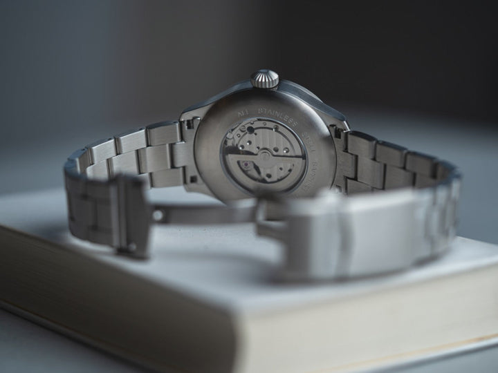 Augsburg Blaue Stunde 42 MB metal strap Blue Dial