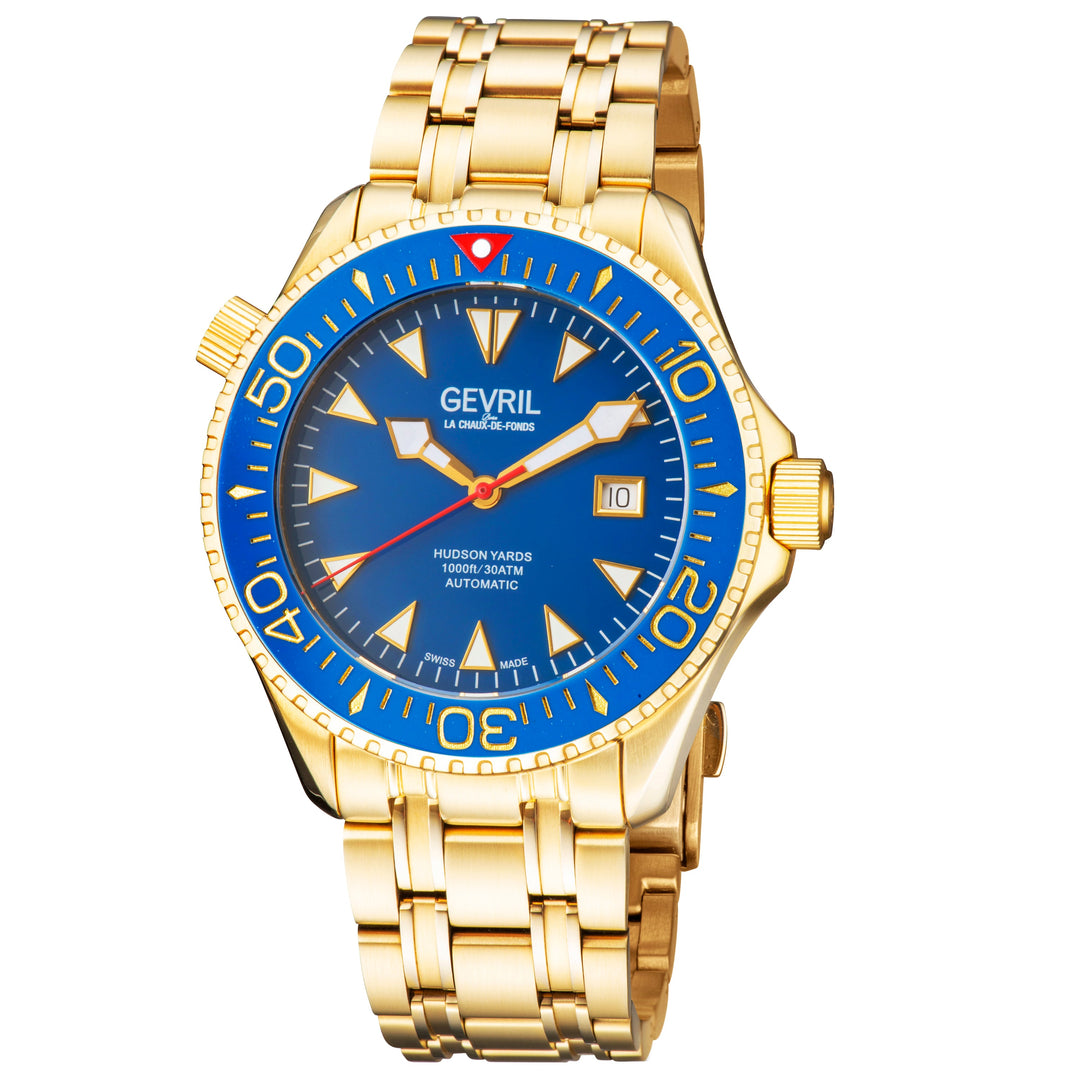 Hudson Yards Swiss Made SW200 Automatic Diver watch, Ceramic Rotating bezel, hel