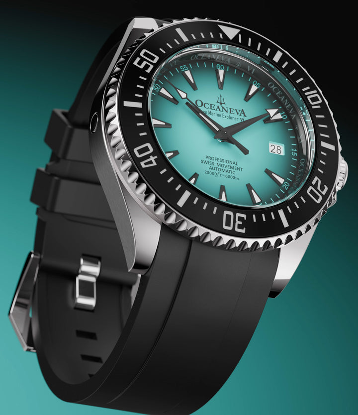 Oceaneva Deep Marine Explorer VI 6000M - Mint Titanium Automatic 6000m/MintBurst