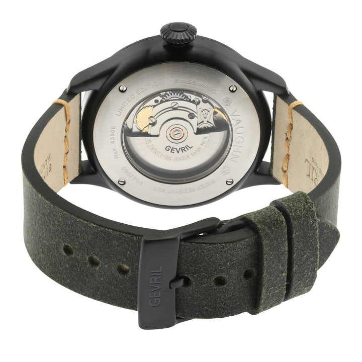Vaughn Gevril Sellita SW200 Pilot Watch Olive | Green Dial