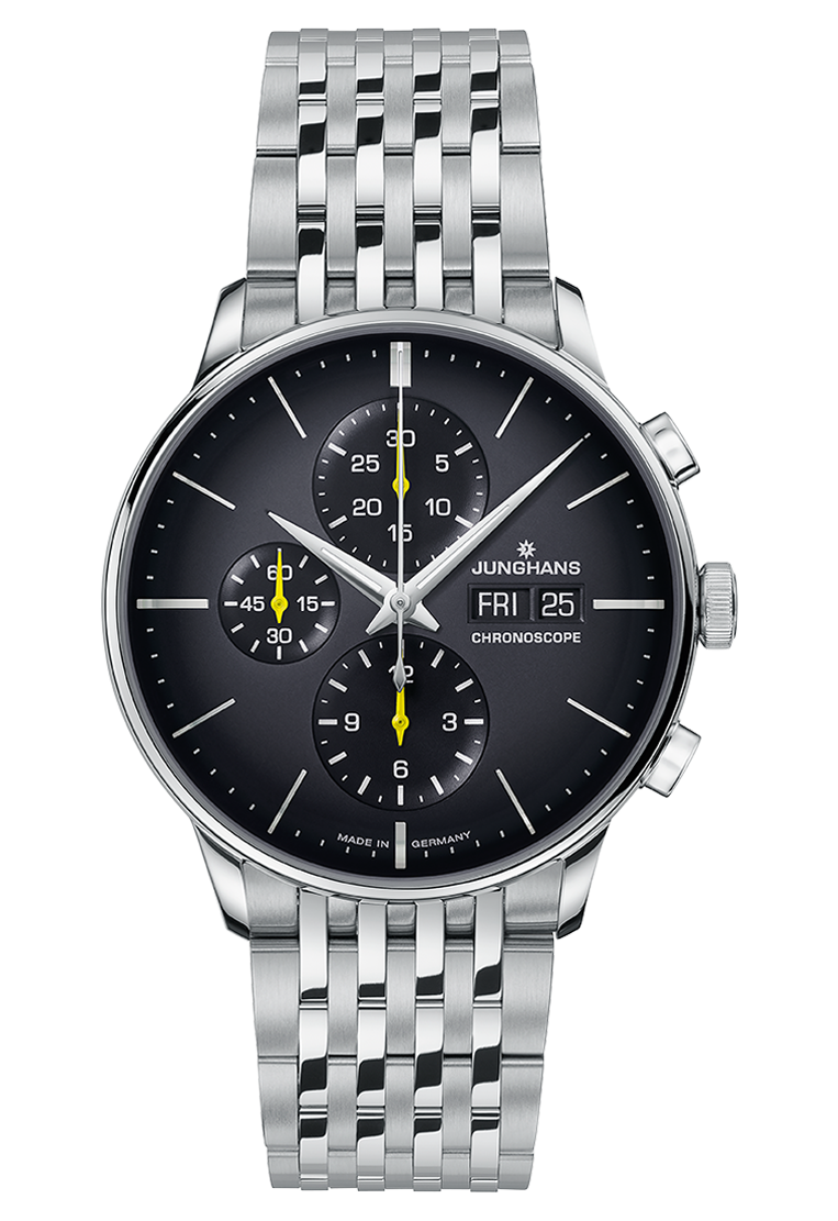 Meister Chronoscope Date Dark Grey / Stainless Steel Matte Gray Dial
