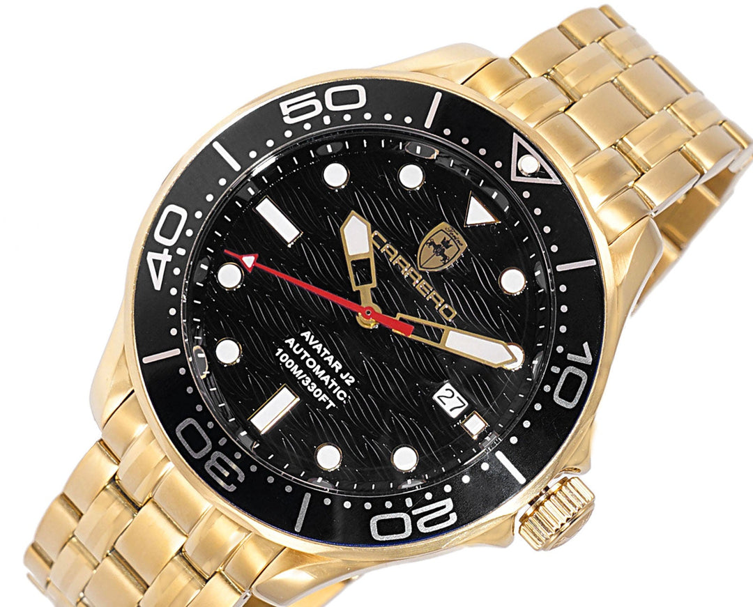 AVATAR-J2 Goldtone/Black | Black Dial