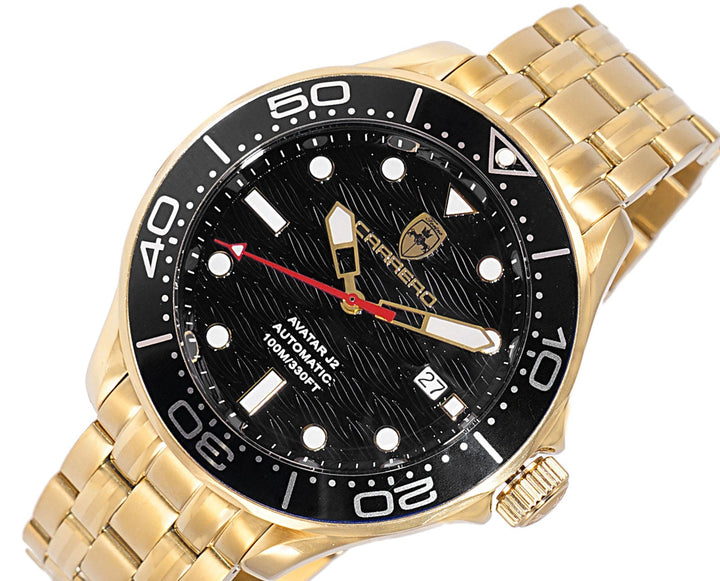 AVATAR-J2 Goldtone/Black | Black Dial