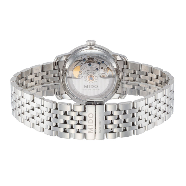 Baroncelli 34mm / White / Silver | White Dial