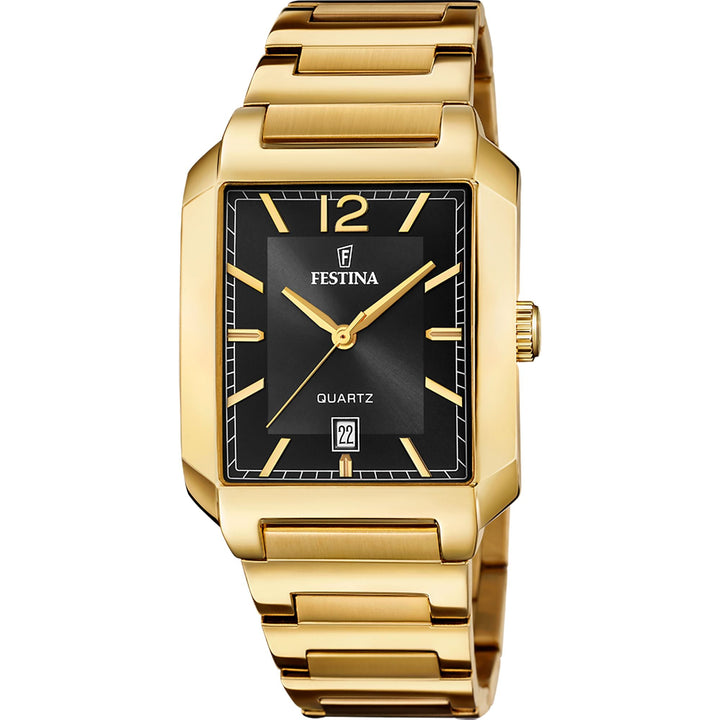 ON THE SQUARE Black / Stainless steel Black Dial