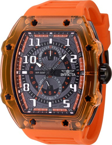 Racing 48.5mm / Dark Grey / Orange | Dark Grey Dial