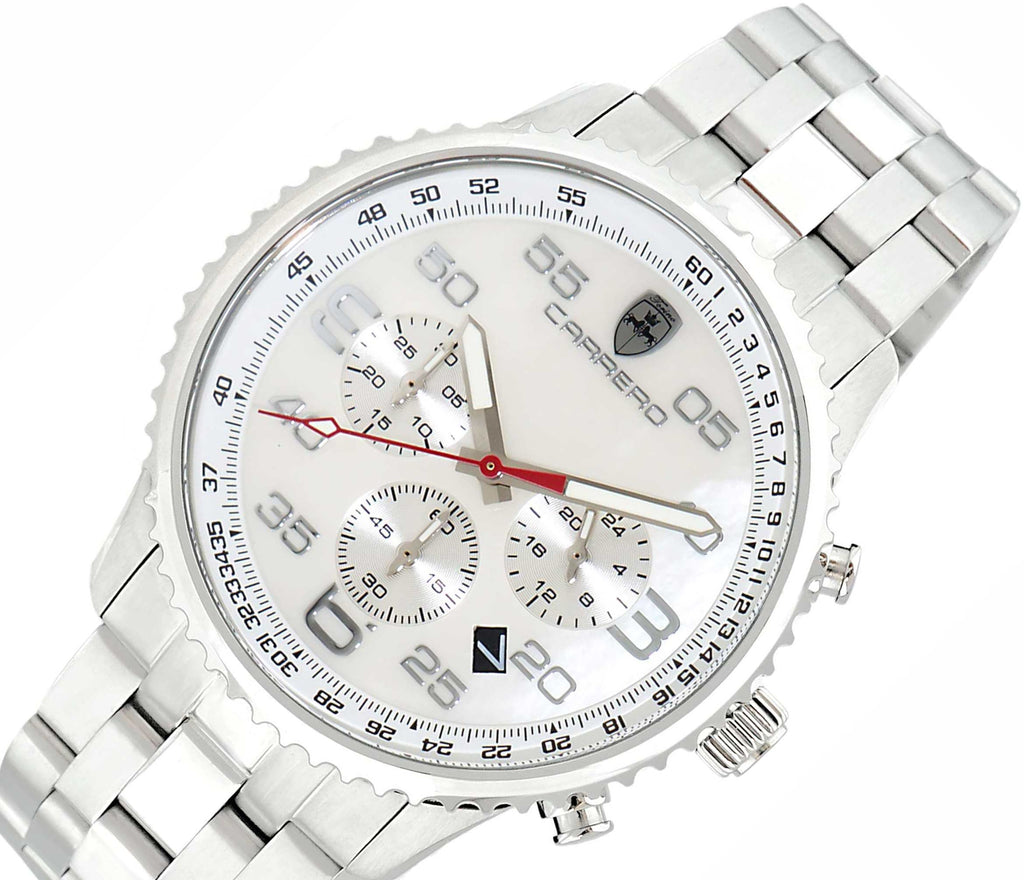 Aureum-MB Silvertone/White | White Dial