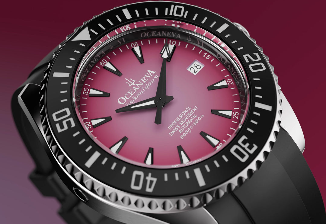 Oceaneva Deep Marine Explorer VI 6000M - Purple Titanium Automatic 6000m/PurpleB