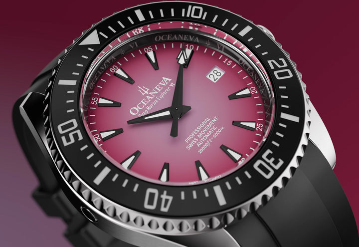 Oceaneva Deep Marine Explorer VI 6000M - Purple Titanium Automatic 6000m/PurpleB
