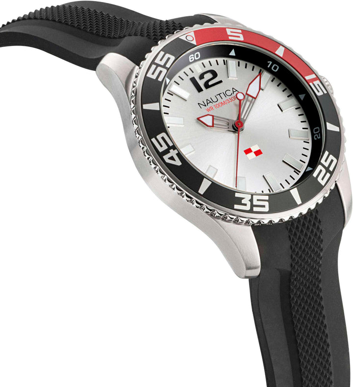 Pacific Beach Black / Stainless Steel | White Dial