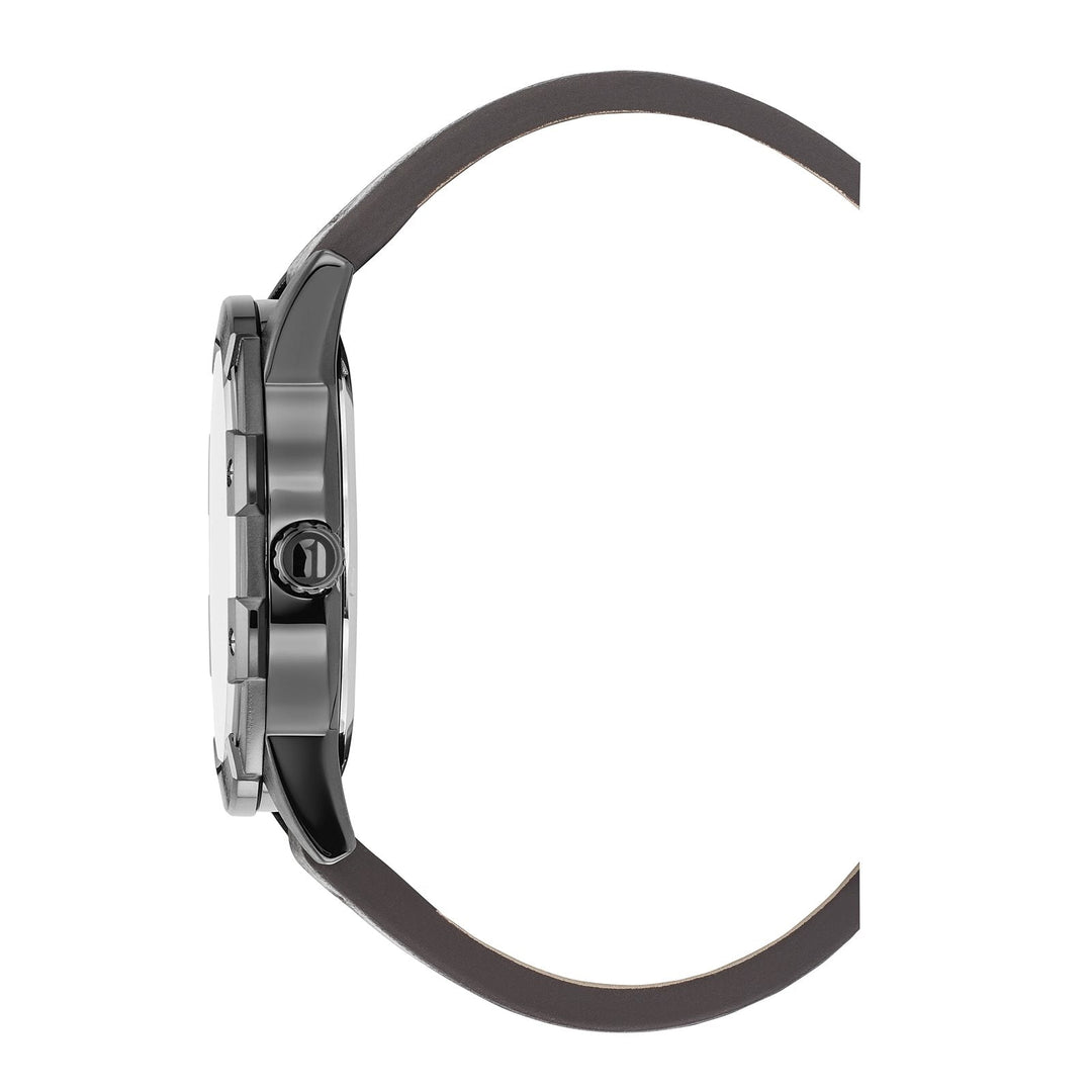 Constructed Blue Dial / Brown Leather Strap Blue Dial