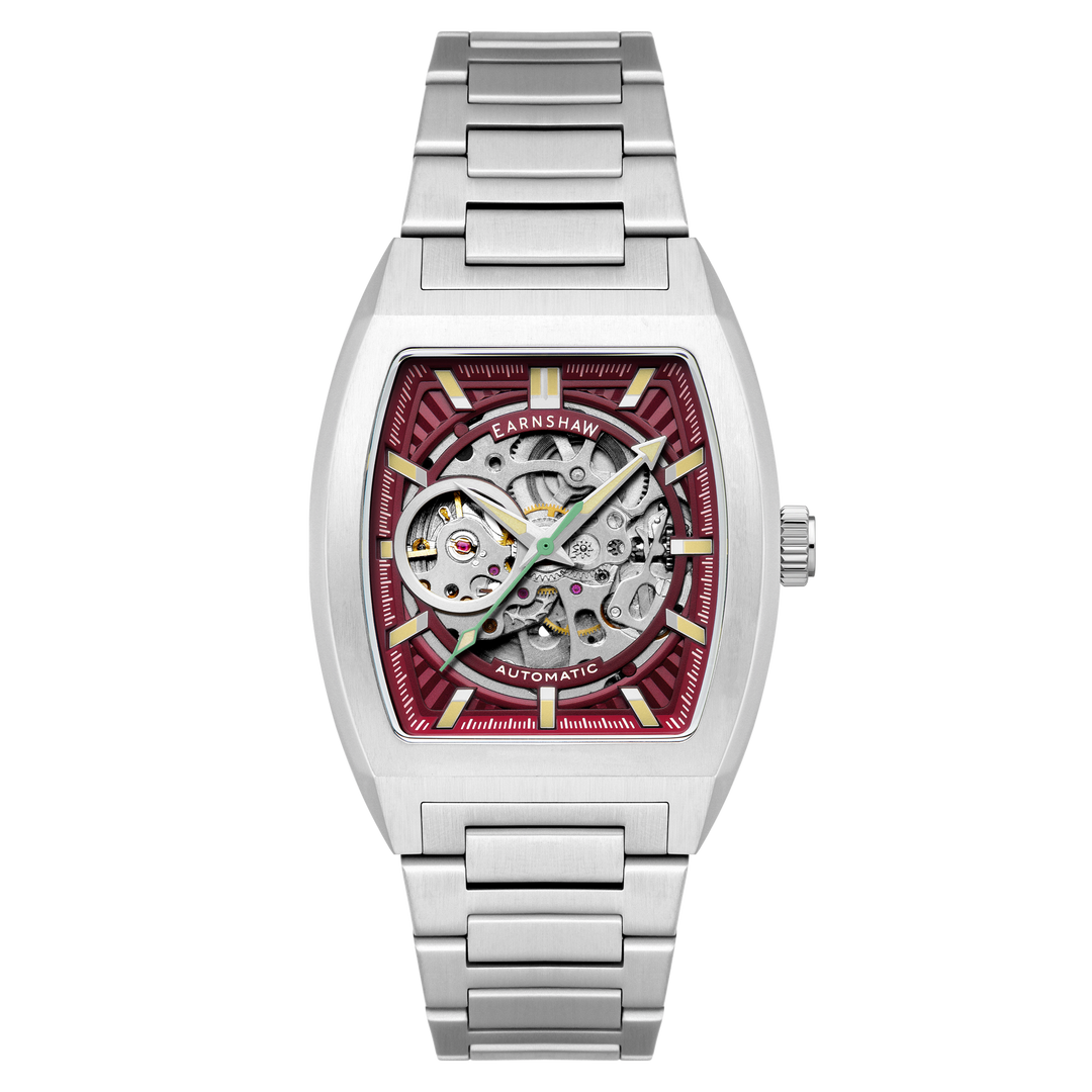 Heritage Wellington Skeleton Automatic Red / Stainless Steel | Red Dial