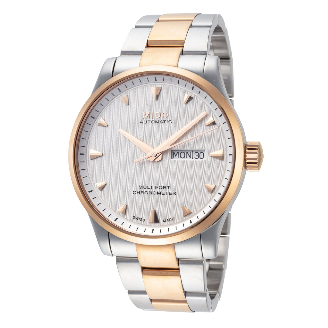 Multifort 42mm / Silver / Silver and Rose Gold | Silver Dial