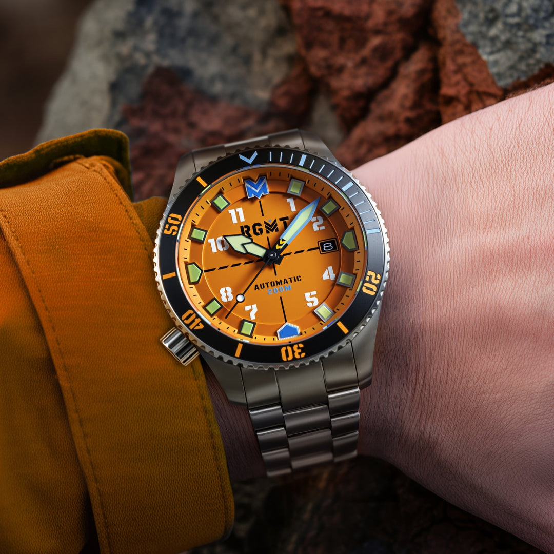 Recon Diver Automatic Orange / Stainless Steel | Orange Dial