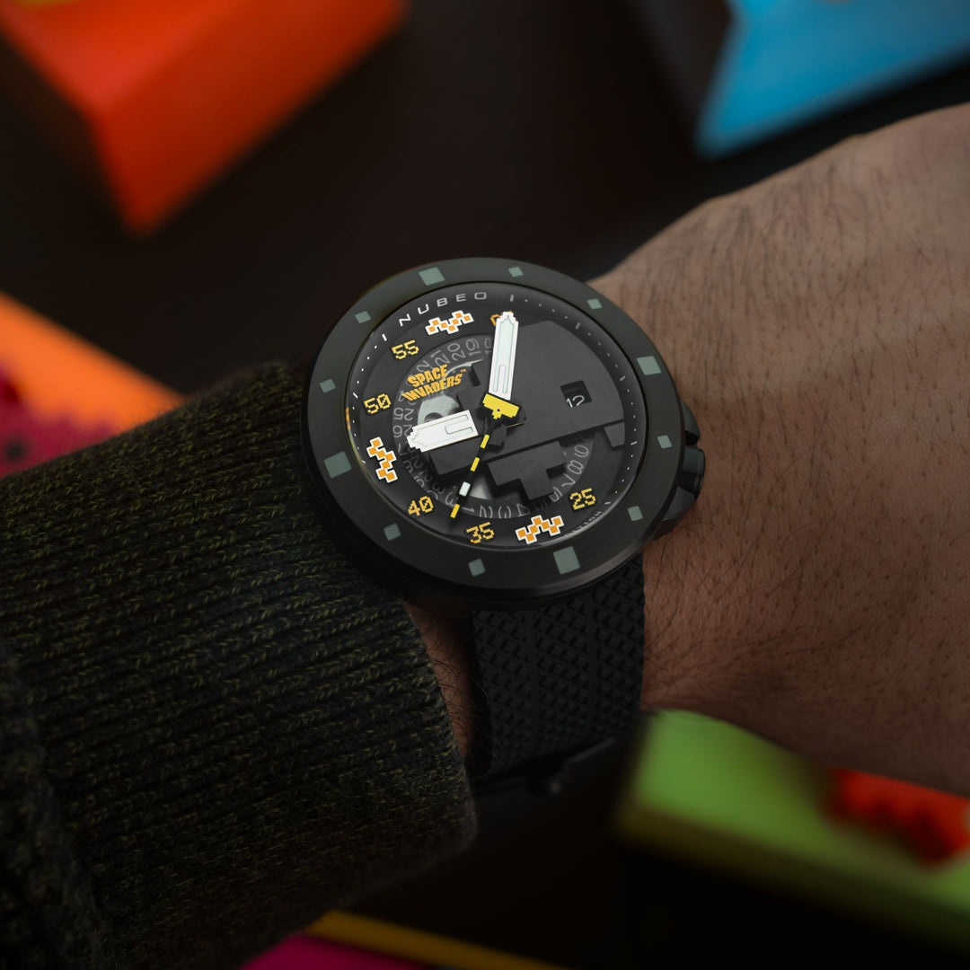 Cassini Automatic Space Invaders Limited Edition Black & Yellow / Black | Black 