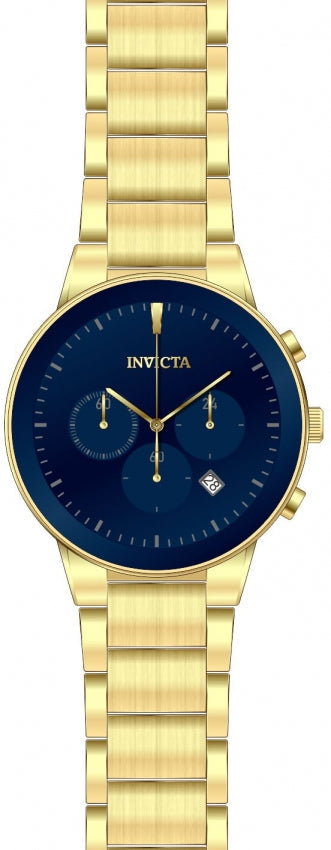 Specialty Chronograph Blue Dial / Gold-Tone Stainless Steel Bracelet Blue Dial