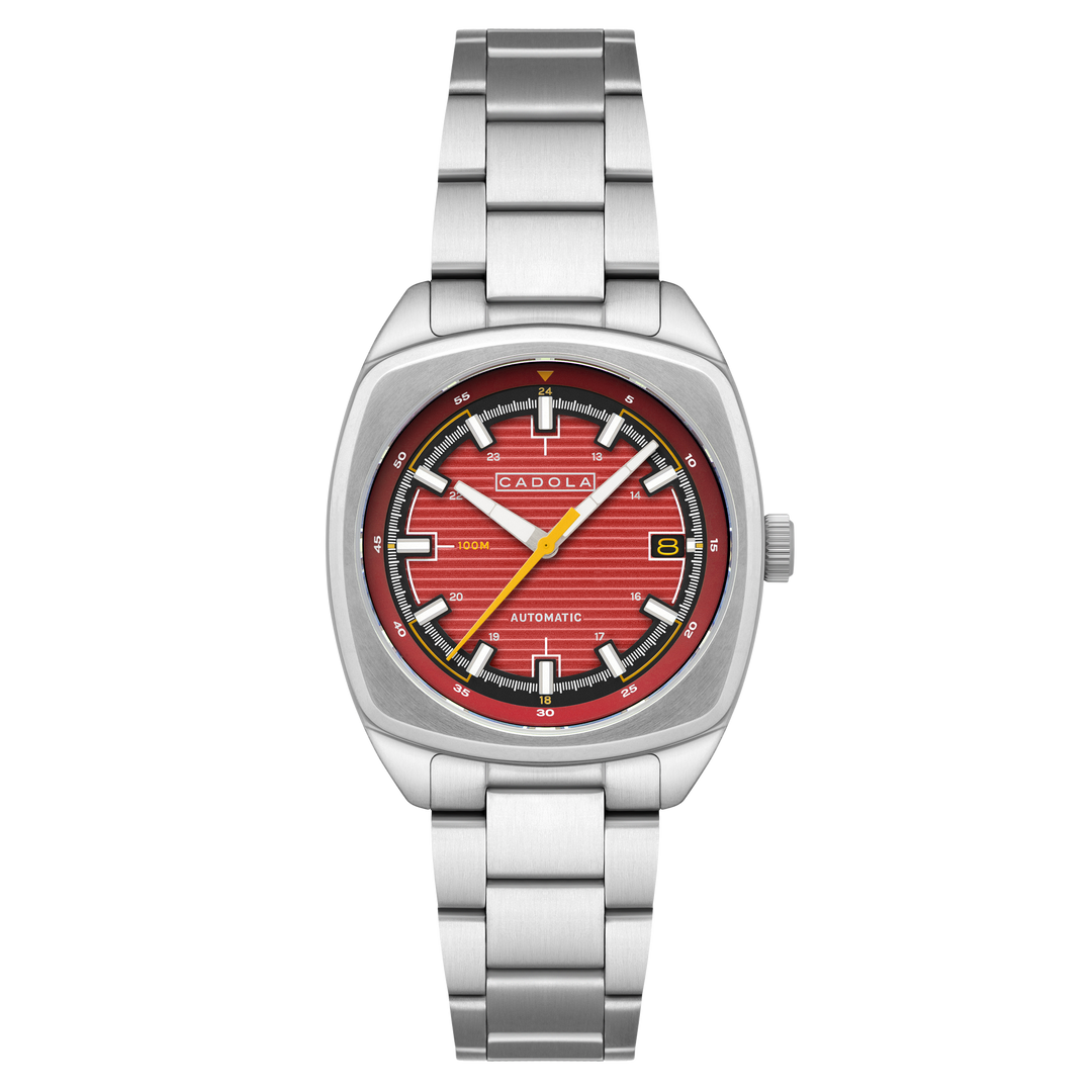 Buxton Automatic Red/ Stainless Steel Stainless Steel | Red Dial