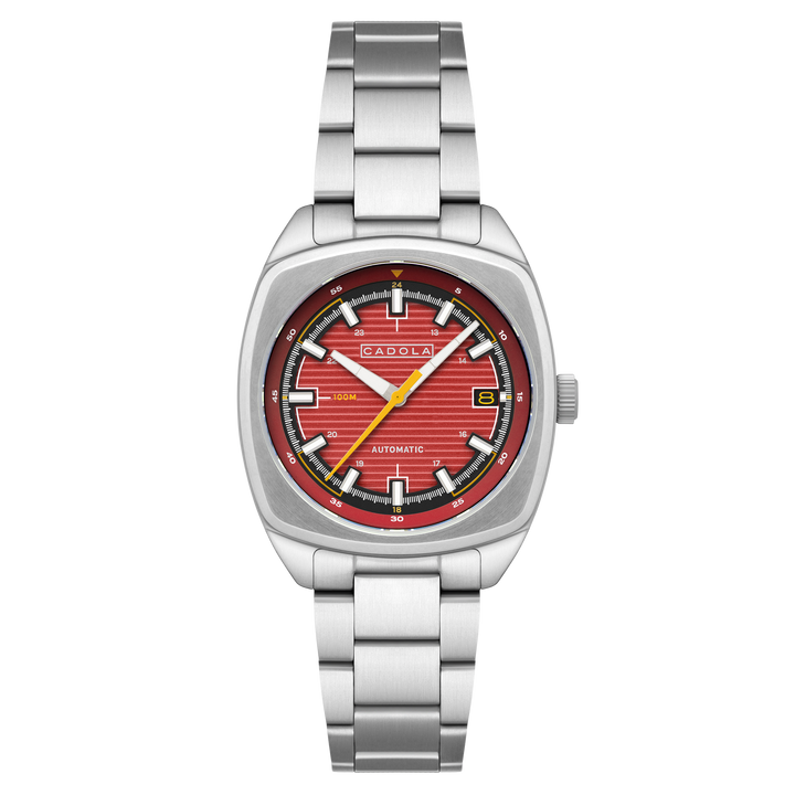 Buxton Automatic Red/ Stainless Steel Stainless Steel | Red Dial