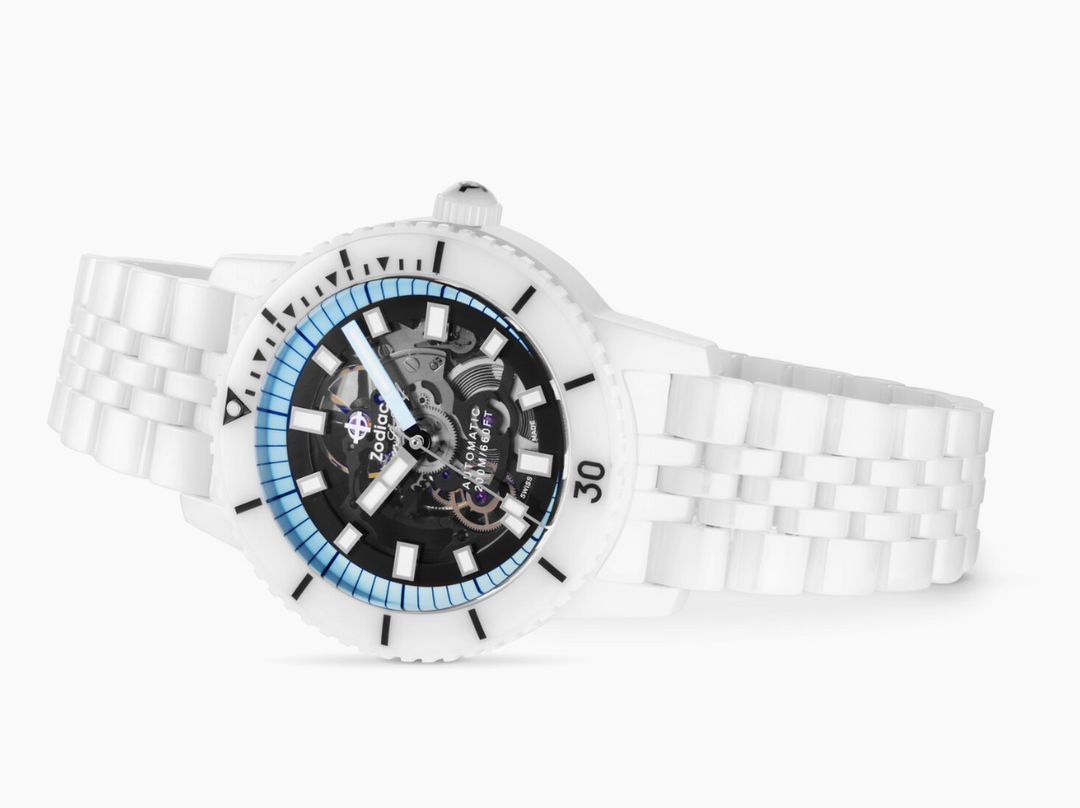 Super Sea Wolf Ceramic Compression Diver Black/White Ceramic Black Dial