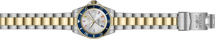 Pro Diver Men Silver-Tone Nautical Flag Dial / Two-Tone Stainless Steel Bracelet