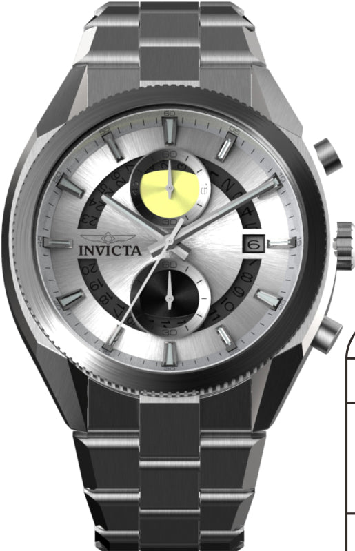 Speedway 45mm / Silver / Silver Silver Dial