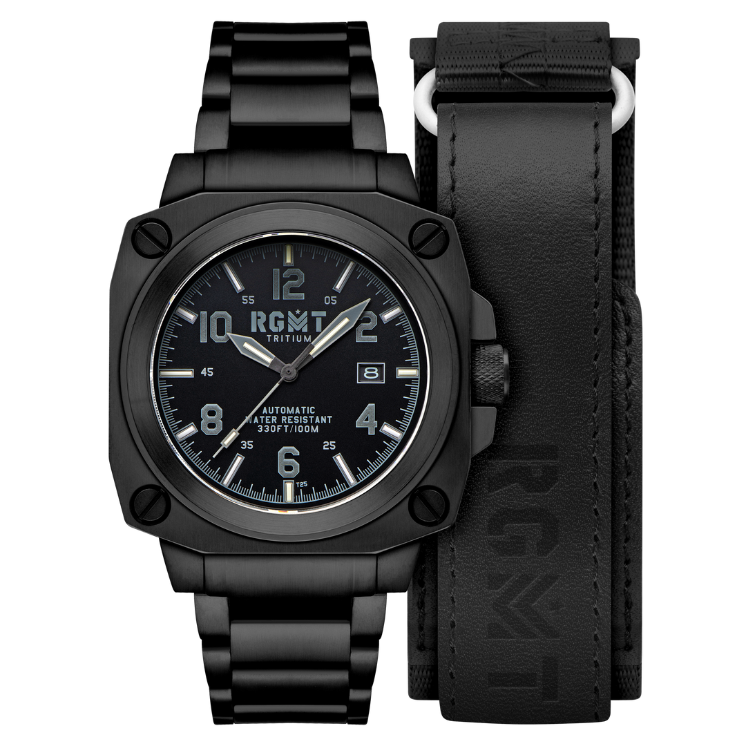 Altimeter Tritium Automatic Black /Stainless Steel | Black Dial
