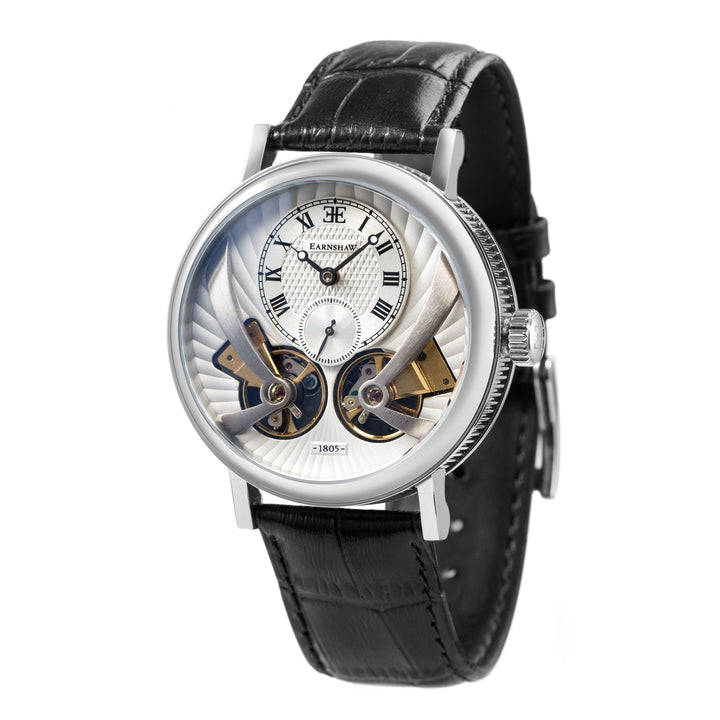 Thomas Earnshaw Beaufort Anatolia Automatic Silver / Leather | Silver Dial