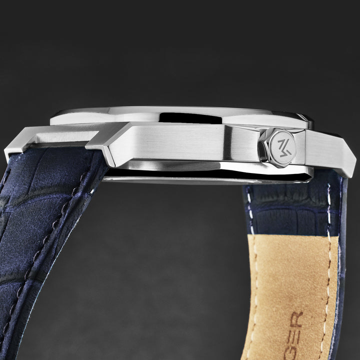 Open mind MAN-RO-03-SL / Blue / Leather | Blue Dial
