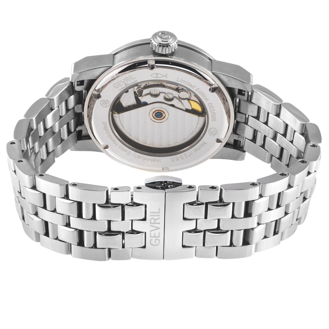 Madison Swiss Made Automatic , SS Case, Black Dial. Sub dial, SS Bracelet | Blac