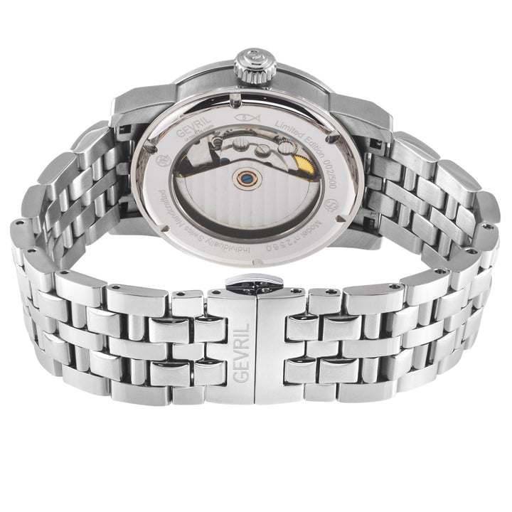 Madison Swiss Made Automatic , SS Case, Black Dial. Sub dial, SS Bracelet | Blac