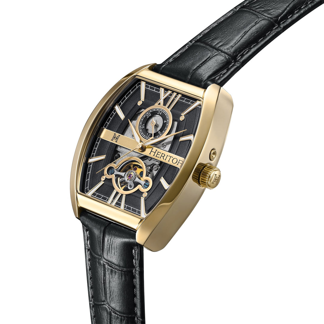 Masterson w/ 24 Hour Hand Black / Gold Black Dial