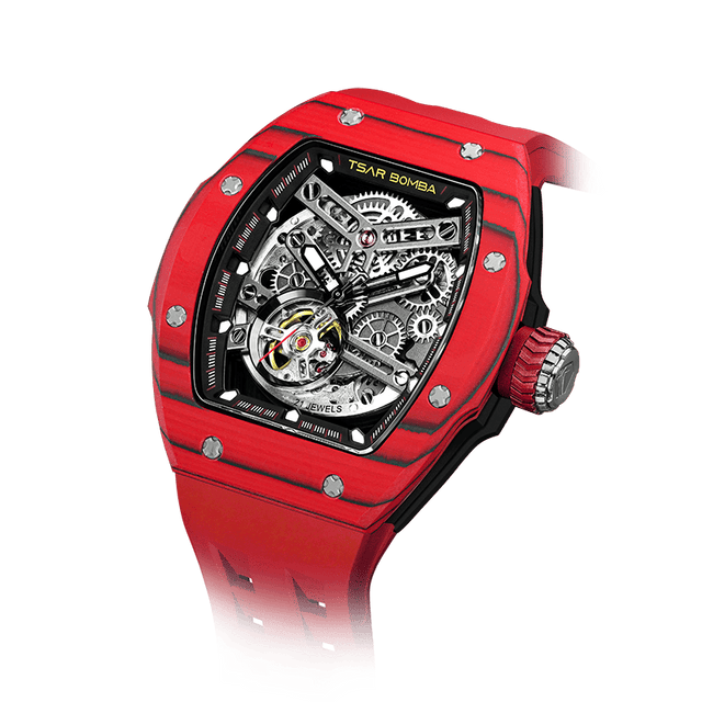 Atomic black/red | Black Dial