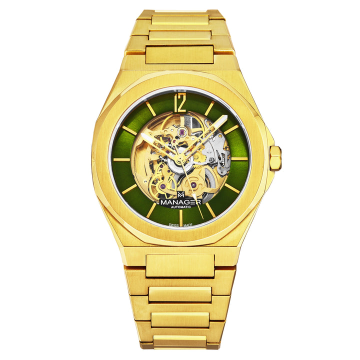 Open mind MAN-RO-12-GM / Green / Stainless-Steel | Green Dial