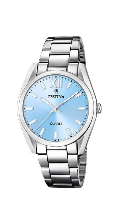 Boyfriend Collection Blue / Stainless Steel Blue Dial