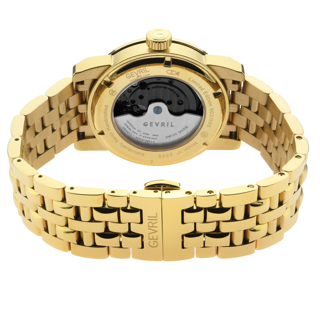 Madison Gevril Madison Sellita SW200 Watch exhibition caseback gold | Silver Dia