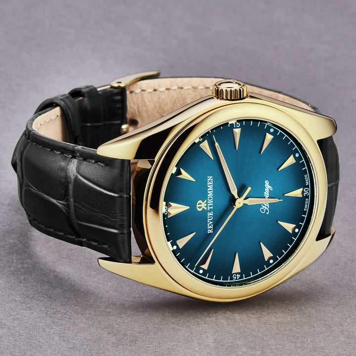 Heritage 21010.2515 / Blue | Blue Dial